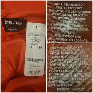 Bebe Dresses Bebe Boatneck Studded Longsleeve Dress Xs Poshmark